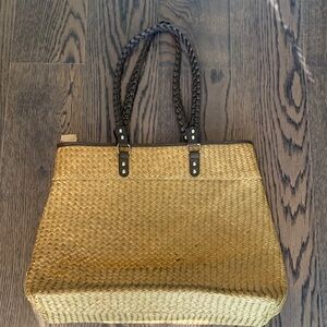 Woven beach bag
